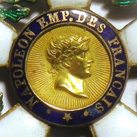 Médaille ordre légion d'honneur 2ème type 1er empire napoléon argent or xixème