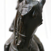 Sculpture ancienne en bronze de Rudolf Kaesbach (1873-1955). Napoléon à cheval
