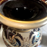 MAGNIFIQUE GRAND VASE EN GRES BYSANTIN SARREGUEMINES no 831