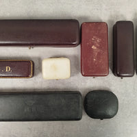 Lot de 8 boites ecrin rangement bijoux montres bijouterie joaillerie velour e44