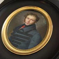 MANSION (1785-1840). Rare et belle MINIATURE signée et datée 1820.