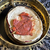Rarissime monstrance reliquaire de Saint Jean Baptiste en forme d'ostensoir