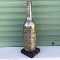Bouteille de ricard ancien en fer tropher coupe objet rare