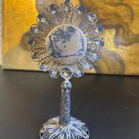 Rarissime monstrance reliquaire de Saint Jean Baptiste en forme d'ostensoir