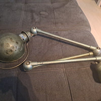 Lampe industriel ancienne jielde 3 bras