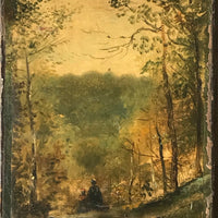 RARE HUILE CAMILLE COROT PAYSAGE ST CLOUD VILLE D AVRAY BARBIZON FONTAINEBLEAU