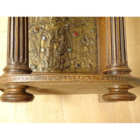 Tabernacle cuivre repoussé Saint Germain orthodoxe byzantin Croisade XIXème