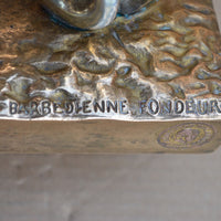 Sculpture en bronze argenté aphrodite