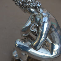 Sculpture en bronze argenté aphrodite