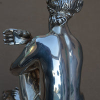 Sculpture en bronze argenté aphrodite