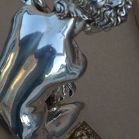 Sculpture en bronze argenté aphrodite