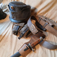 Militaria autrichien lot casquette et équipement ww1 1914 1918 poilu allemand france