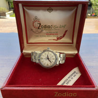 Zodiac Sea Wolf White Dial Original Bracelet And Box Automatic Mouvement AS70-72