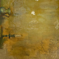 Peinture à l'huile sur bois du XVIIIe siècle intitulée Le porte-morve