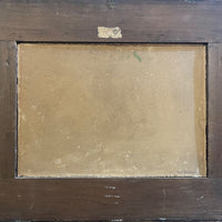 Peinture à l'huile sur bois du XVIIIe siècle intitulée Le porte-morve