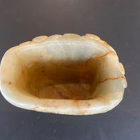 Pot à pinceaux en jade finement travaillé