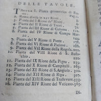 Guide touristique de Rome, édition rare de 1774