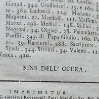 Guide touristique de Rome, édition rare de 1774