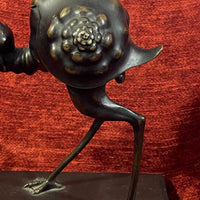 Lampe à huile en bronze