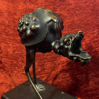 Lampe à huile en bronze