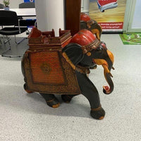 Sculpture paire de grands éléphants indiens anciens