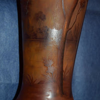 Vase Daum pièce d'exception de la manufacture lorraine