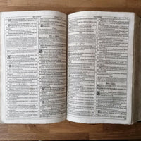 Bible ancienne de 1712 imprimée à Minden