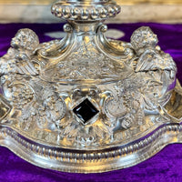 Ciboire en argent, modèle cathédrale