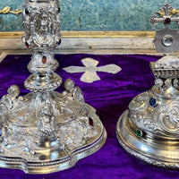 Ciboire en argent, modèle cathédrale