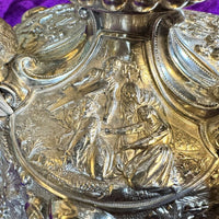 Ciboire en argent, modèle cathédrale