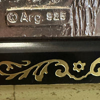 Image sacrée de Padre Pio en argent 925, pièce authentique