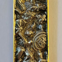 Croix baroque en relief tridimensionnelle du XVIIe/XVIIIe siècle