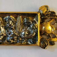 Croix baroque en relief tridimensionnelle du XVIIe/XVIIIe siècle