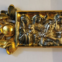 Croix baroque en relief tridimensionnelle du XVIIe/XVIIIe siècle