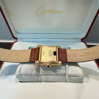 Montre Cartier Tank classique en or jaune 18 carats, référence 1840