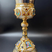 Ensemble de calices liturgiques fabriqués à la main