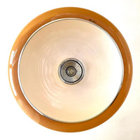 Lampe suspension OVNI emblématique de l'ère spatiale Harvey Guzzini des années 1970