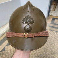 Casque adrian modèle 15 d'origine moutarde