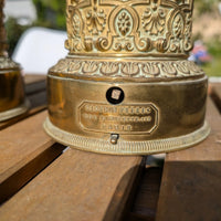 Paire de lampe gagneau système horlogerie carcel
