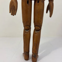 Mannequin ancien d'artiste articulé en bois