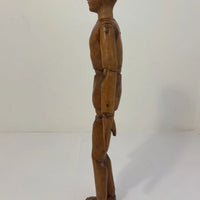 Mannequin ancien d'artiste articulé en bois