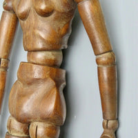 Mannequin d'artiste en bois féminin