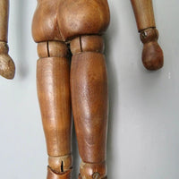 Mannequin d'artiste en bois féminin