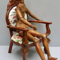Mannequin d'artiste en bois féminin