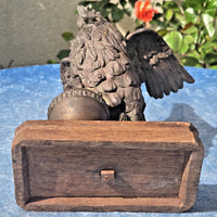 Statuette en bronze représentant un coq liberté