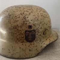 Casque militaire allemand authentique de type Stahlhelm