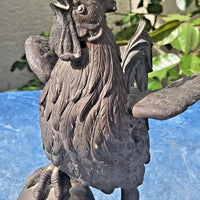 Statuette en bronze représentant un coq liberté