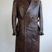Manteau en cuir trench-coat militaire allemand