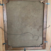 Tableau ancien représentant un paysage de montagne,