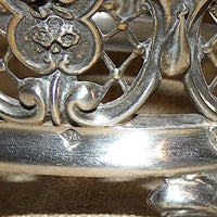 Corbeille ajourée en argent massif